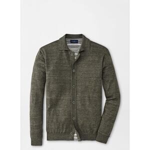 Peter Millar 2XL Villa Full-Button Cardigan Kelp NWT $348